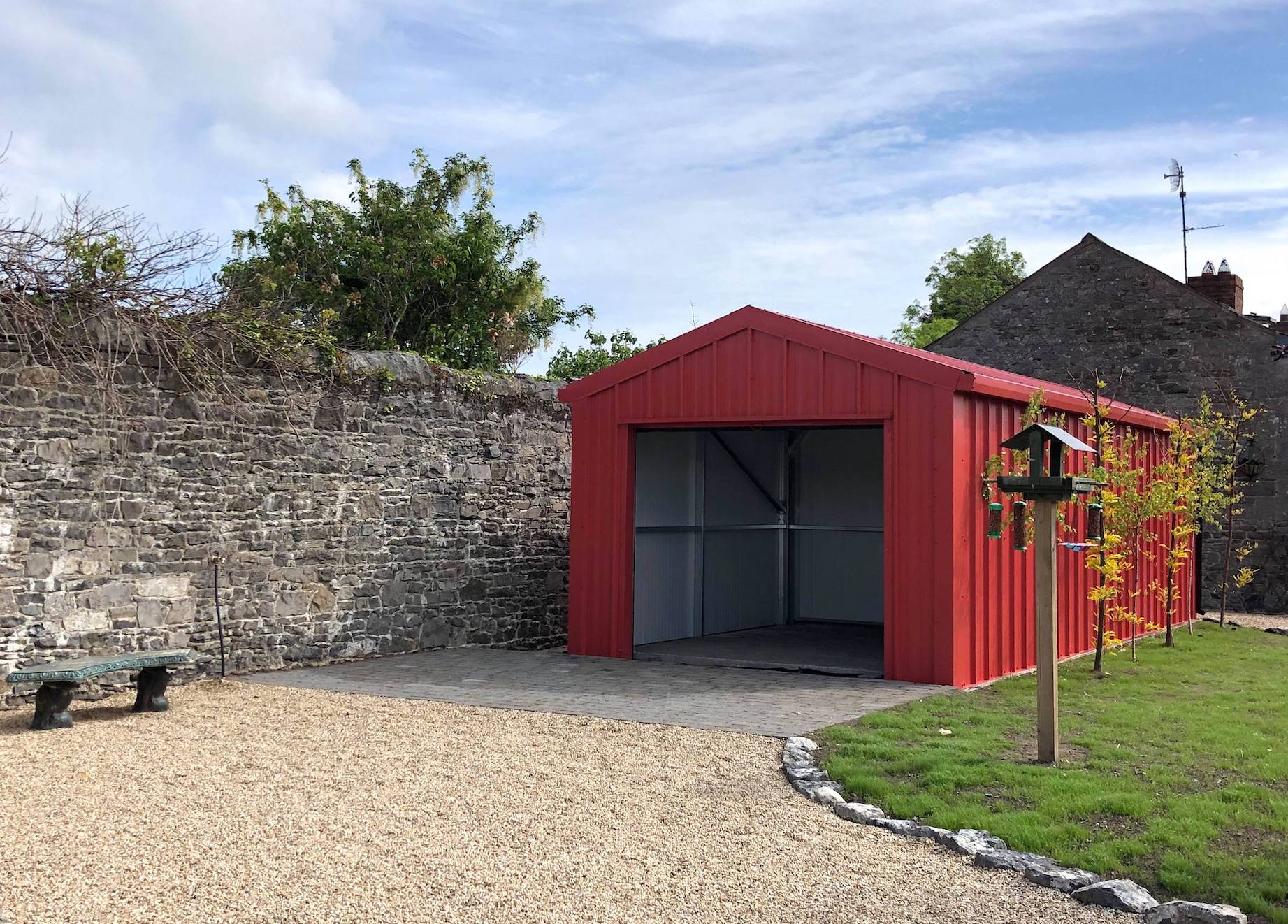 Shanette Russet Red Vertical Box Profile Insulated Gold Range Garage Dublin